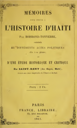 Mémoires pour servir l'histoir...